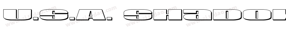 U.S.A. Shadow字体转换